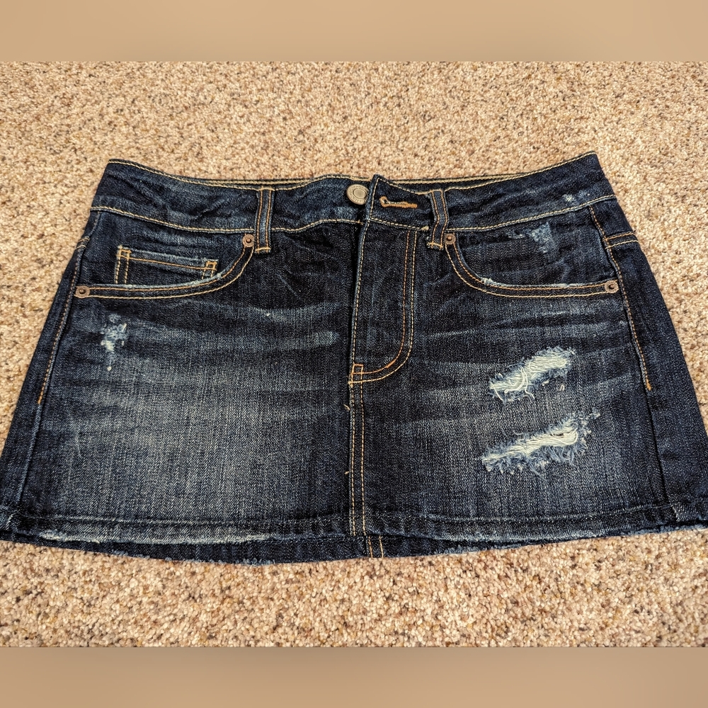 American Eagle jean skirt, size 0
